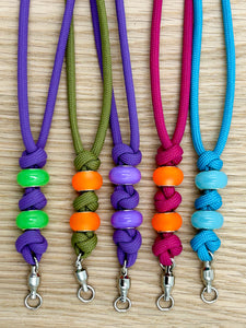 Bead and Tibetan Braid Lanyard (5 Colours)